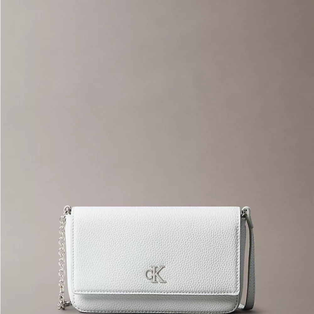 NWT Calvin Klein Archive Hardware Flap Crossbody Bag